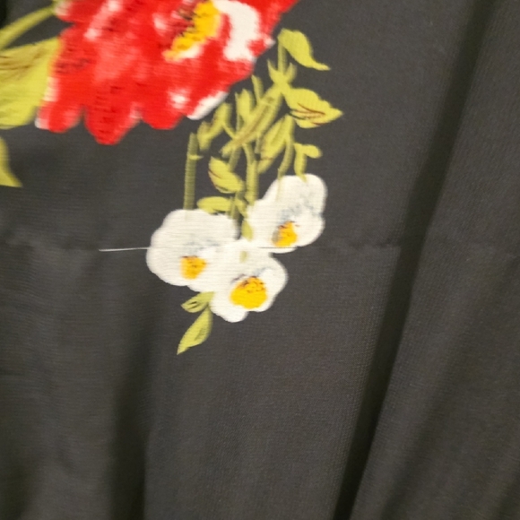 Floral Black Dress - Picture 3 of 6